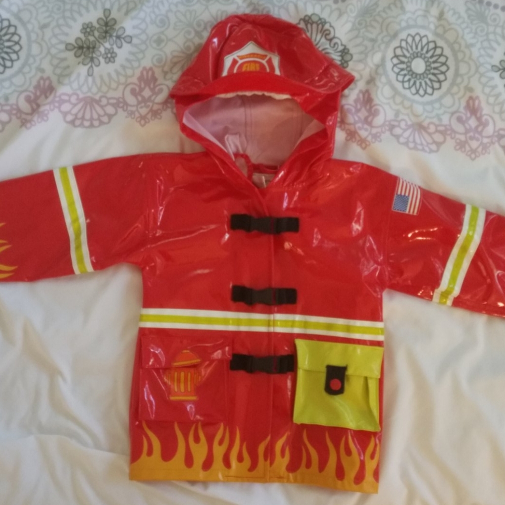 Toddlers rain jacket/ fireman costume